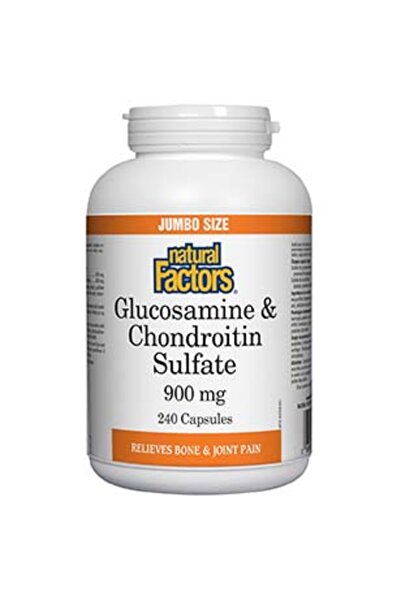 Natural Factors جلوكوزامين وكوندروتين سلفات، 900 ملغ، 240 كبسولة