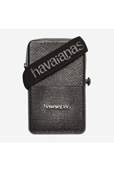 Havaianas 4148233 حقيبة هافستريت جليتر جولدن 998 16X9X4 حقيبة سوداء للجنسين