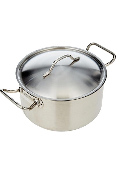 chefset Steel cooking pot with lid from Chefset, silver, 22 cm, CI5027, one p...
