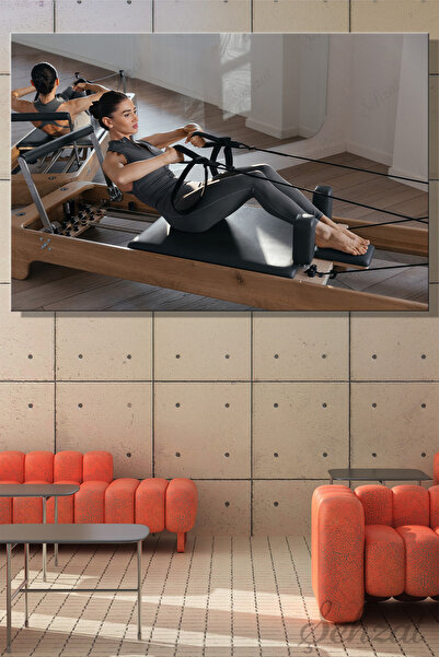 Şehzat Duvar Tablosu Yatay Kanvas Tekli Spor Gym Fitness Egzersiz Fizik Tedav...