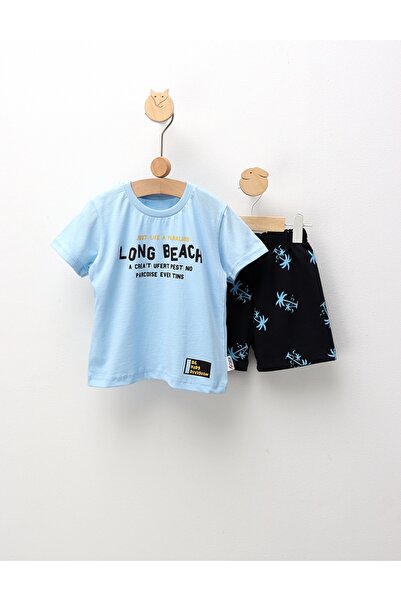 MiniKids Set de vara, Long Beach, albastru