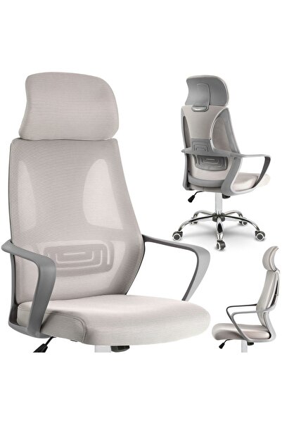 SOFOTEL Scaun de birou Praga Micro-Mesh - Gri deschis