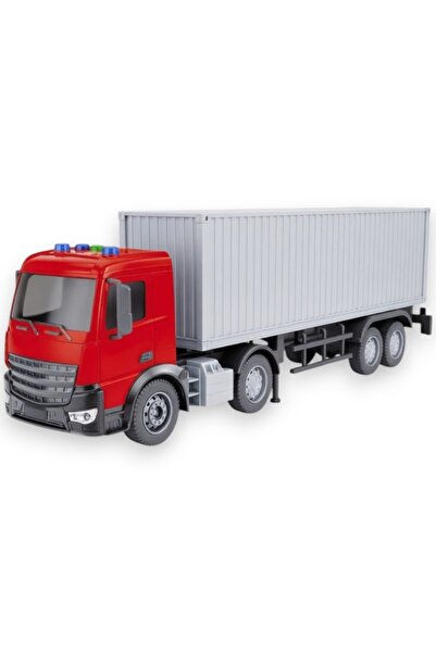 Avaleea Camion Container Cu Frictiune, Cu Lumini Si Sunete, Jucarie Interacti...