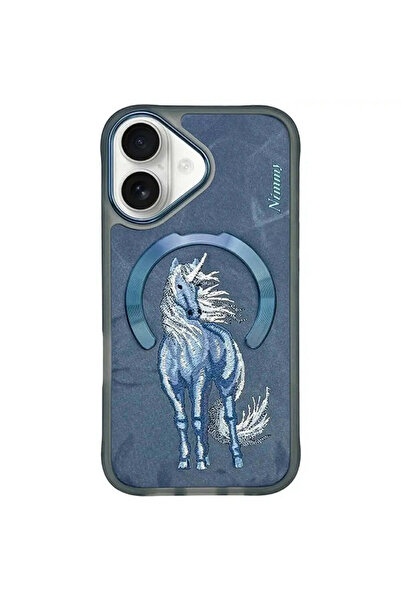 Nimmy Husă Magnetică Animal Fantezie MagSafe pentru iPhone 16 - albastru