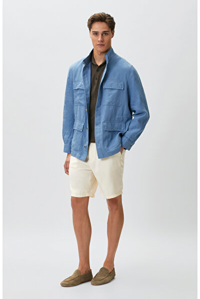 Network Bej Slim Fit Modal Şort