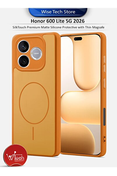 Wtech Honor 600 Lite 5G 2026 SilkTouch Premium Matte Silicone Protective with...