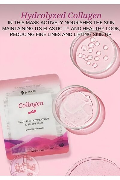PURE KOREAN Skin Solution Collagen Mask Kolajen Yüz Maskesi