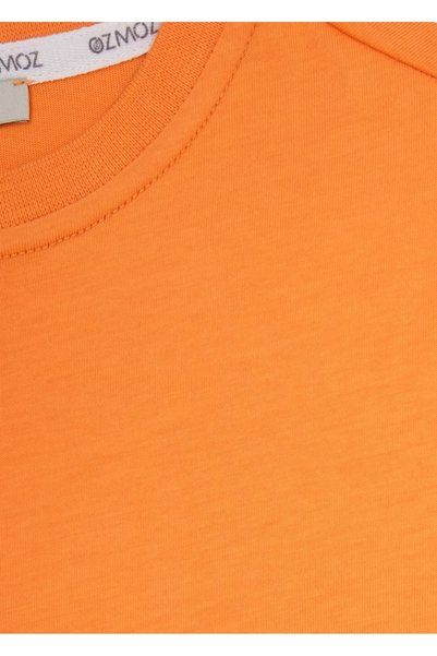 Ozmoz By Mukadder Özden Organic Orange Basic Summer Unisex Kids Tshirt