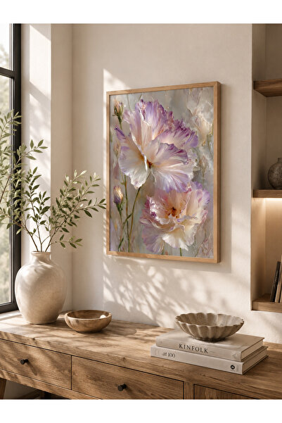 bestablo Tablou din lemn încadrat cu flori de primăvară elegante |   Decor pe...