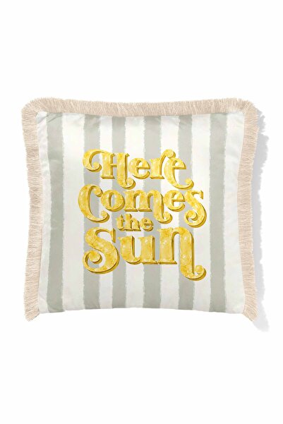 Pilloveland Fringed Cushion Cover 43*43 cm - Comes the Sun