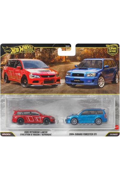 HOT WHEELS Set 2 masini metalice, Hot Wheels, Car Culture, 2005 Mitsubishi La...