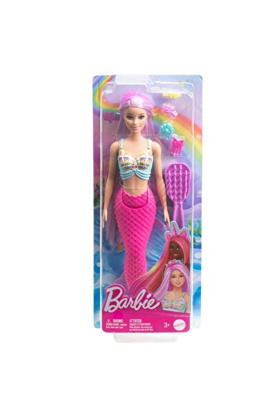 Barbie Papusa sirena cu par lung, Barbie, Touch Of Magic Mermaid, HRR00