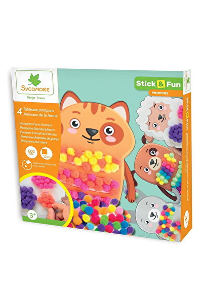 Sycomore Set creativ de pompoane, Animale de fermă