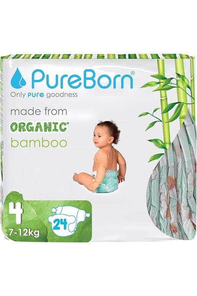 PUREBORN DAIPERS 4X24'S 7-12KG : 9310