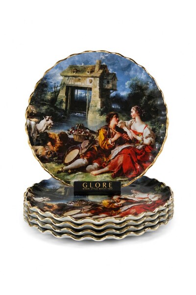 Glore Artemis Servis Tabağı 26 Cm 6 Lı