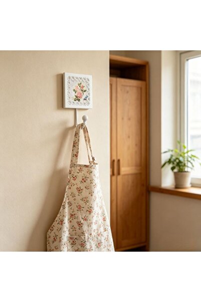 idei Cârlig de Perete Decorativ cu 1 Cârlig, Trandafiri Vintage, 11,5x11,5 cm...