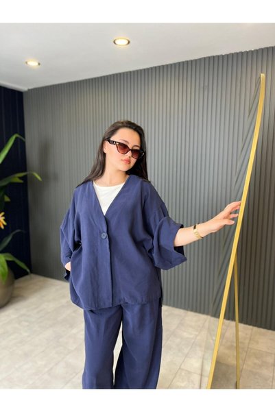 rusemoda Yarasa Kol Pantolonlu Takım