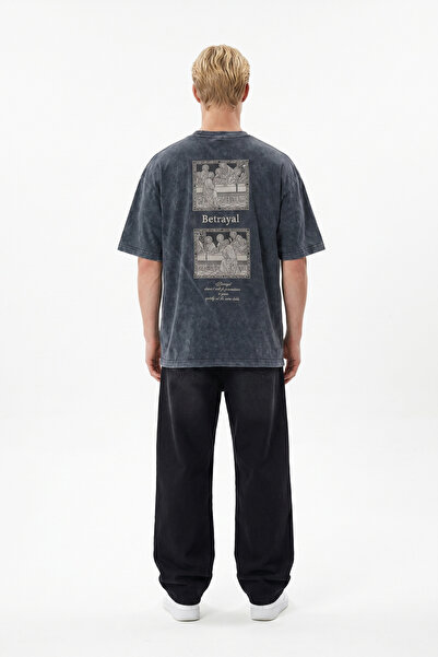 Respire Tricou supradimensionat negru Betrayal Washed