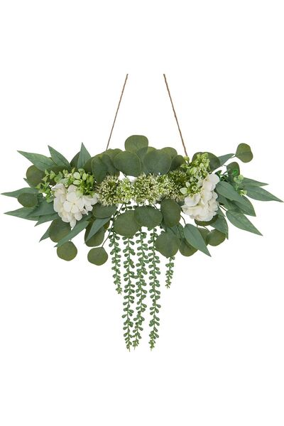OEM Eucalipturi suspendate artificiale verzi Decor pentru perete Boho Rustic