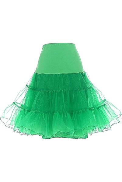 OEM Halka pe sub rochie din tul vintage elegantă, confortabilă, verde, S 67 cm