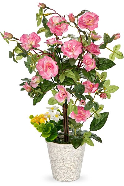 OEM Camelie artificială în ghiveci Aspect realist decorativ Roz roz 37 cm