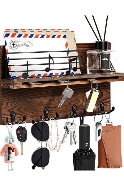 OEM Cuier din lemn pentru chei cu raft Organizator de perete Maro Elegant