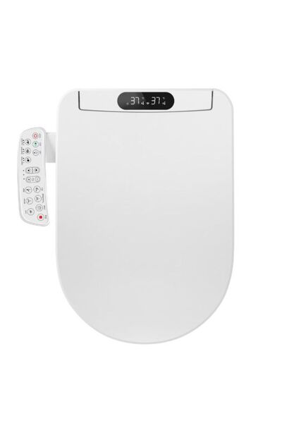 OEM Scaun de toaletă japonez în formă de U, cu consolă, cu funcții de spălare, uscare și încălzire.