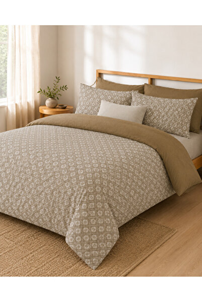 Newsevinç Ev Tekstili Ethnic Patterned Double 200 X 240 Duvet Cover Set with ...