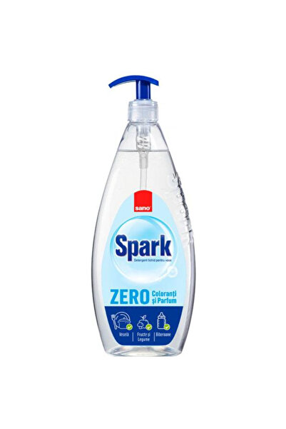 Sano Detergent Lichid pentru Vase Zero Coloranti si Parfum - Spark Zero, 700 ml