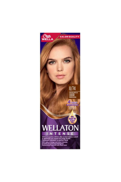Wellaton Μόνιμη Βαφή Μαλλιών - Wella Intense Color Cream, απόχρωση 8/74 Σοκολ...