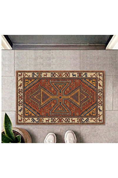 TahtakaleToptancıları Ethnic Patterned Non-Slip Base Digital Printed Doormat ...