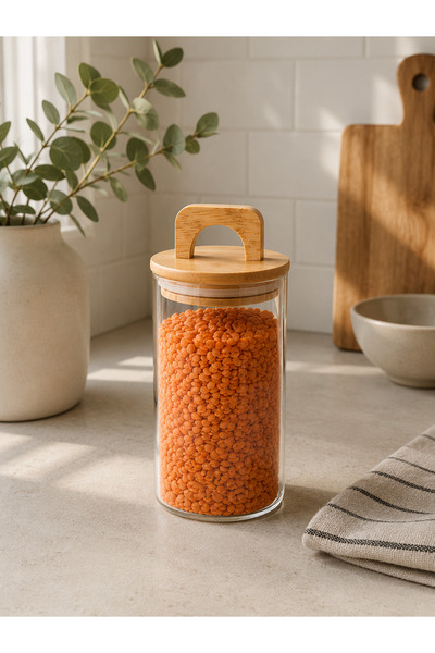 YDGR Glass Spice Jar with Bamboo Lid |   Tea Coffee Sugar and Spice Storage J...