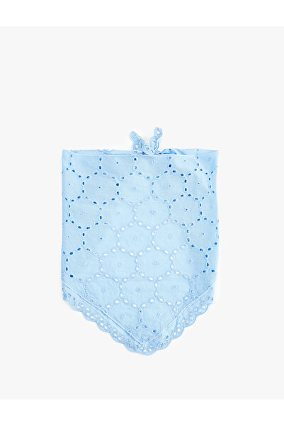 Koton Pamučna čipkasta trokutasta bandana