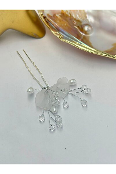 BYYEŞO Pearl and Crystal Hair Clip