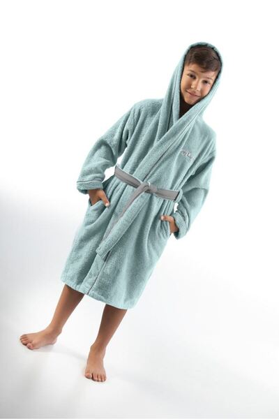 Guy Laroche Παιδικό Μπουρνούζι Kiddies sky 10-12 Ετών 100% Cotton