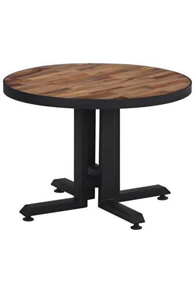 vidaxl Măsuță de cafea rotundă, Ø55x40 cm, lemn masiv de tec reciclat