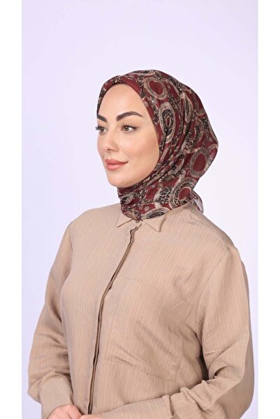 locella Soft Pamuk Eşarp Bordo