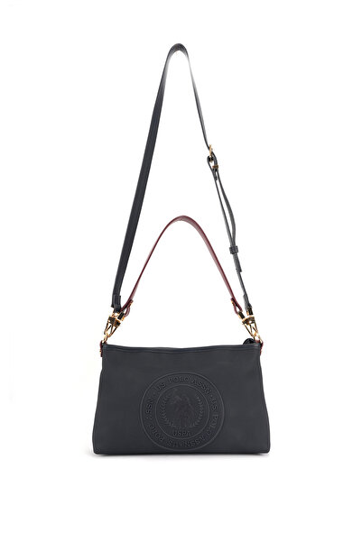 U.S. Polo Assn. Navy Blue-Claret Red Women's Shoulder Bag Us26671