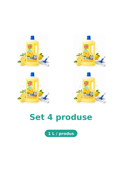 Super wash Bax 4 Pachete Detergent universal pentru pardoseli Super Wash, Par...