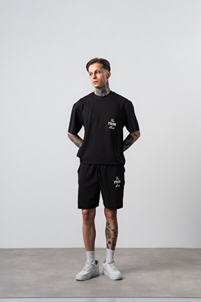 Respire Far From Basic Set Regular Fit Negru
