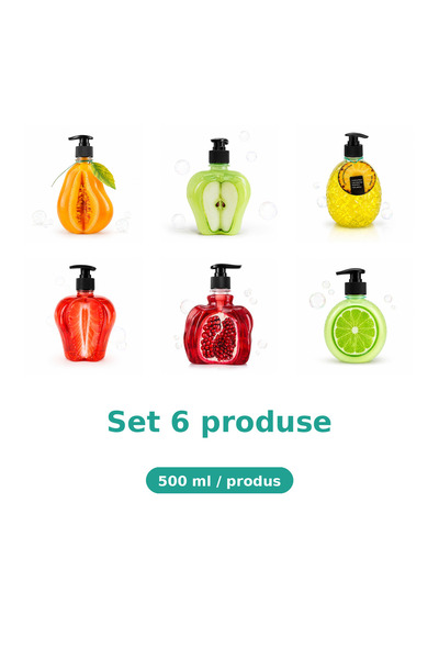 Tasty Set 6 Produse Tasty, Mix Pepene Galben, Mar Extract, Ananas, Capsuni, R...
