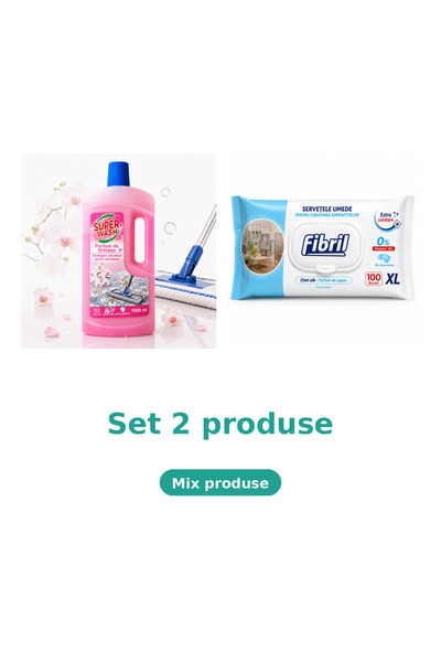 Fibril Curatenie Casa, Set 2 Produse: Orhidee, Xl Blue