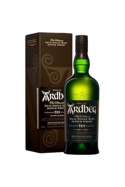 Ardbeg Whisky, Single Malt 10 ani, Cutie 0.7l