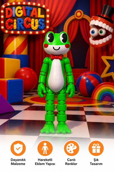 Suelo Butik Dijital Sirk Eklemleri Hareketli Ribbit Figürü Digital Circus Kar...
