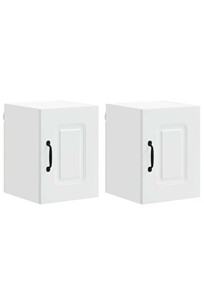 vidaxl Dulap de bucătărie Kalmar 2 pcs Alb 30 x 31 x 40 cm