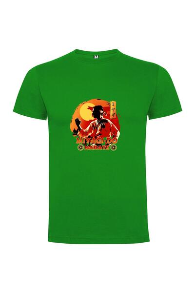 iLovePrints Sunset Karate Pose Tshirt