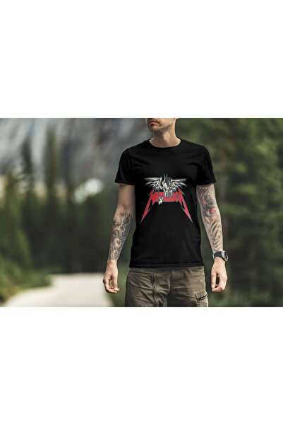 iLovePrints Metallica Skull with Wings Logo Tshirt