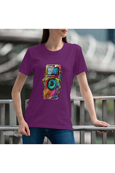 iLovePrints Colorful Abstract Camera Art Tshirt