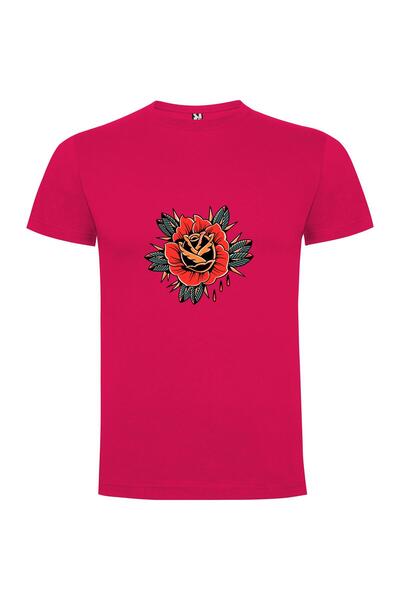 iLovePrints Rosy Ink Flash Tshirt