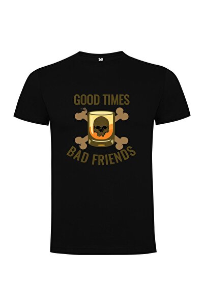 iLovePrints Skulltime Friends Vibes Tshirt